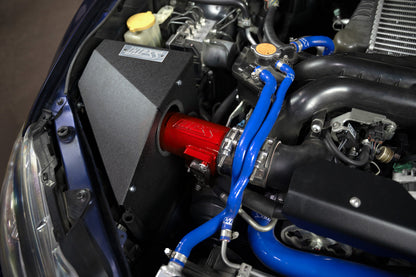HPS Performance Air Intake Kit with Heat Shield, Red, 827-778R