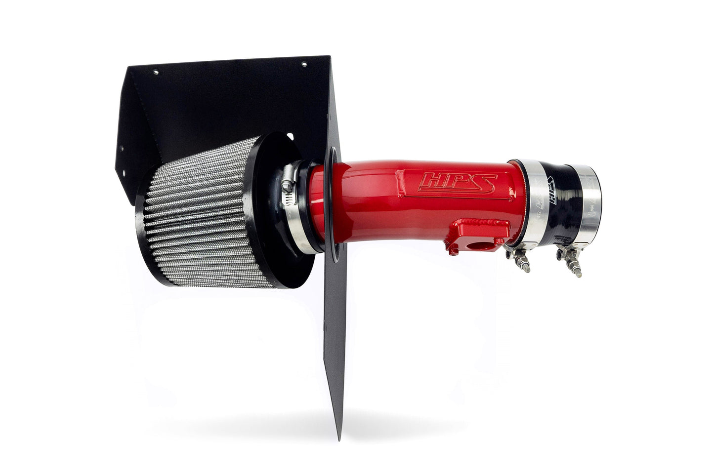 HPS Performance Air Intake Kit with Heat Shield, Red, 827-778R
