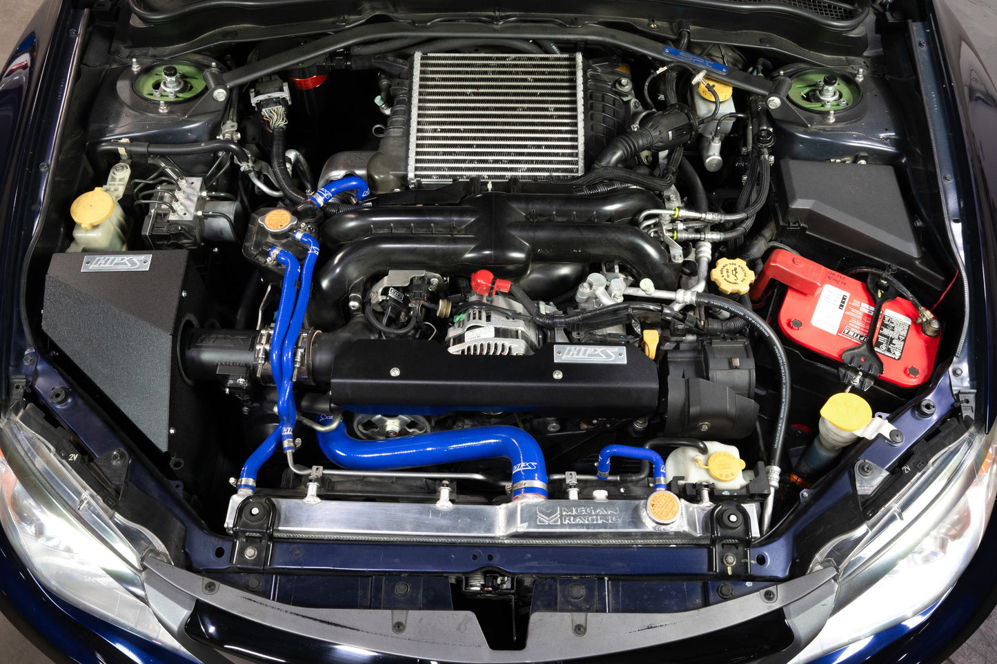 HPS Performance Air Intake Kit with Heat Shield, Black, 827-778WB
