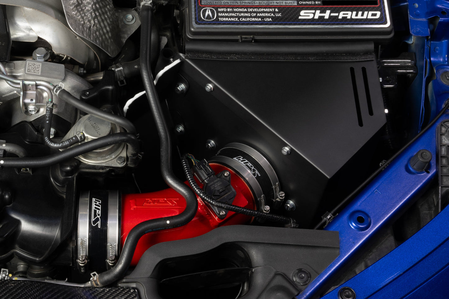 HPS Performance Air Intake Kit with Heat Shield, Black, 827-783WB