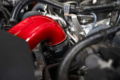 HPS Performance Air Intake Kit with Heat Shield, Red, 827-786R