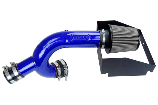 HPS Performance Air Intake Kit with Heat Shield Blue 827-787BL
