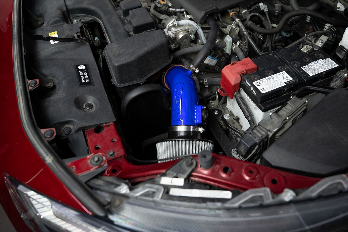 HPS Performance Air Intake Kit with Heat shield, Blue, 827-798BL