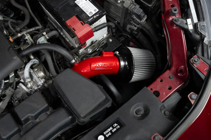 HPS Performance Air Intake Kit with Heat shield, Red, 827-798R