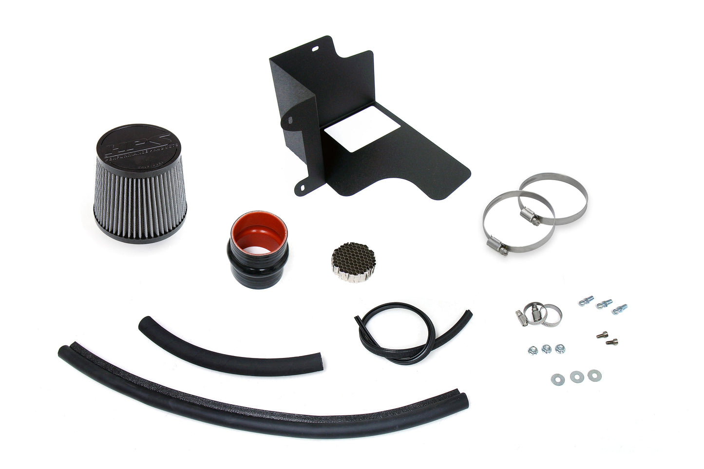 HPS Performance Air Intake Kit with Heat shield, Polished, 827-798P