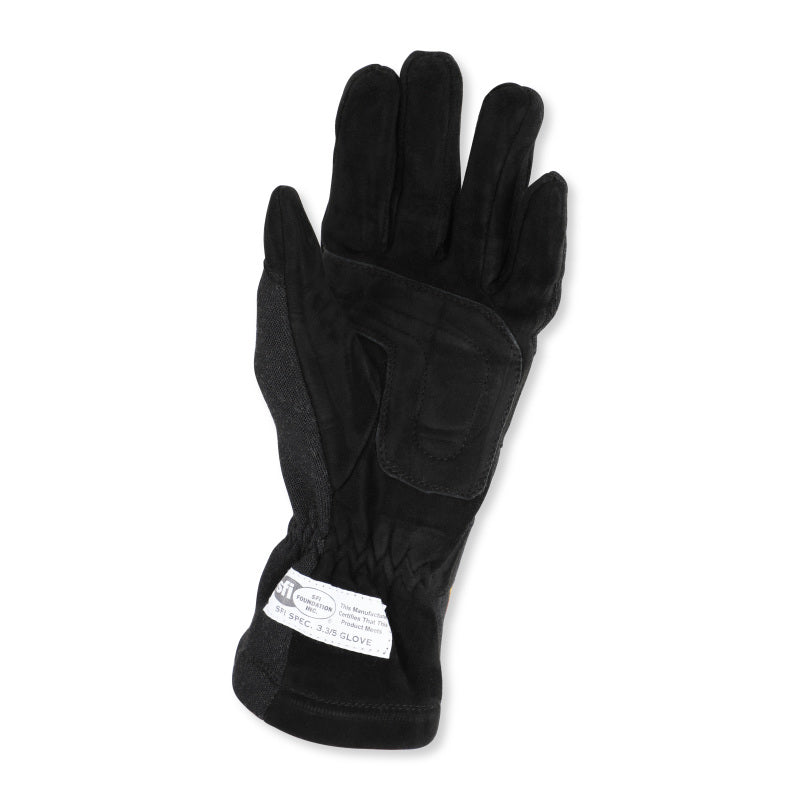 RaceQuip Black 2-Layer SFI-5 Glove - XSmall - Graveyard Performance