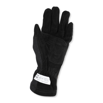 RaceQuip Black 2-Layer SFI-5 Glove - Small - Graveyard Performance