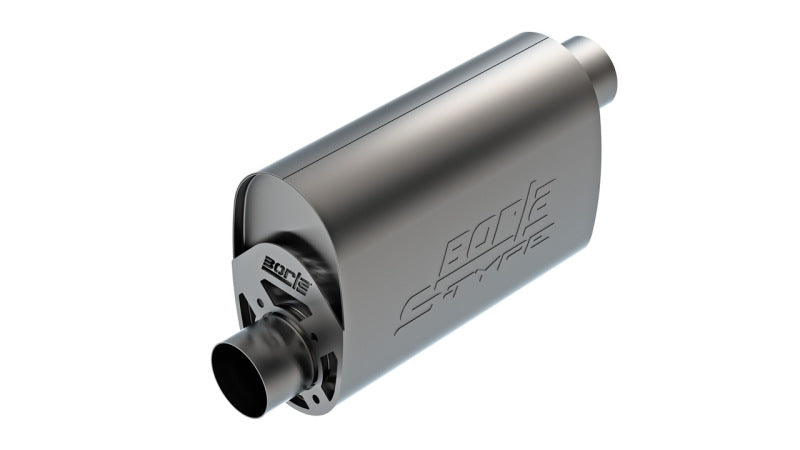 Borla CrateMuffler LS3 3in Offset In/Offset Out 14in x 4.35in x 9.10in Oval Muffler S-Type - Graveyard Performance