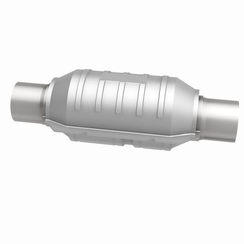 MagnaFlow Conv Univ 3in Inlet/Outlet Center/Center Round 9in Body L x 5.125in W x 13in Overall L - Graveyard Performance