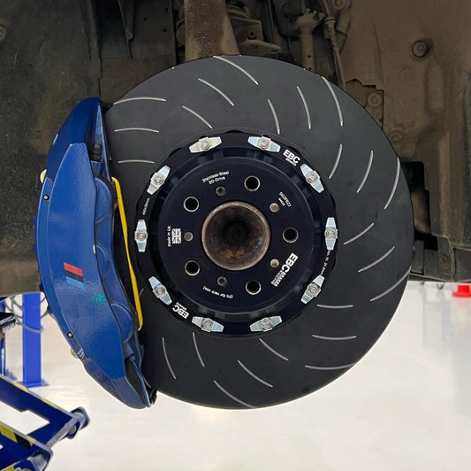 EBC Racing 11-19 BMW M5/M6 4.4L (F10/F12/F13/F06) 2 Piece SG Racing Front Rotors - Graveyard Performance