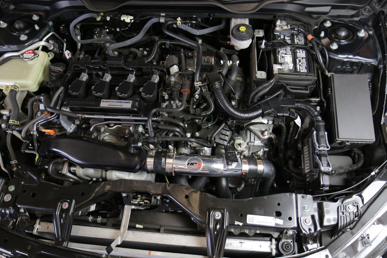 HPS Performance Cold Air Intake Kit, Polished, 837-602P