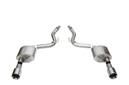 Corsa 2024+ Ford Mustang GT Sport Axle-Back Dual Rear Exit with 4.5in Straight Cut Polished Tips - Graveyard Performance