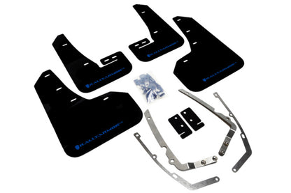 Rally Armor 15-21 MKVII VW Golf/GTI Black UR Mud Flap w/Blue Logo - Graveyard Performance