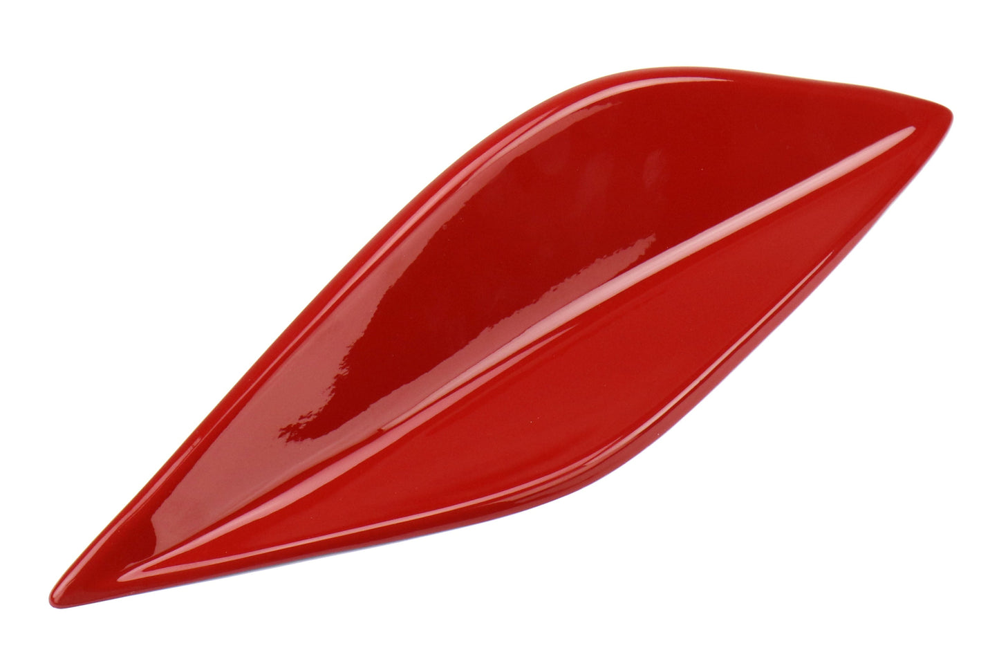 OLM STI Spoiler Side Fins - Lightning Red / Firestorm Red - 2015-2021 Subaru WRX / STI - Graveyard Performance