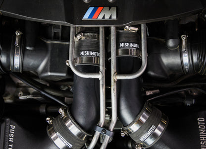 Mishimoto 12-16 BMW F10 M5 Intercooler Pipe Kit Micro Wrinkle Black - Graveyard Performance