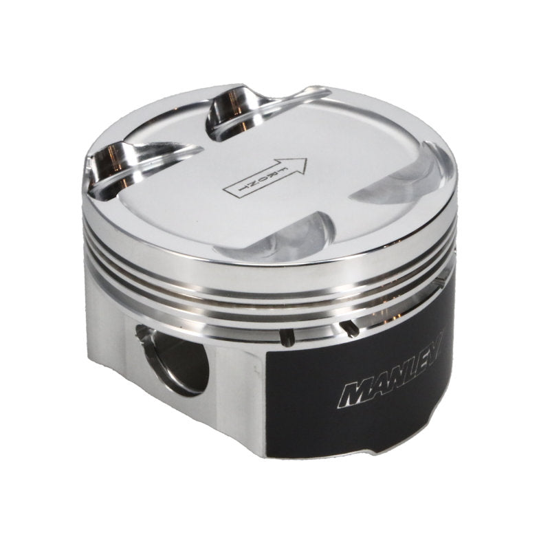 Manley 93-98 Toyota Supra Turbo (2JZGTE) 86.5mm +.5mm Oversized Bore 8.5:1 Dish Piston Set with Ring - Graveyard Performance