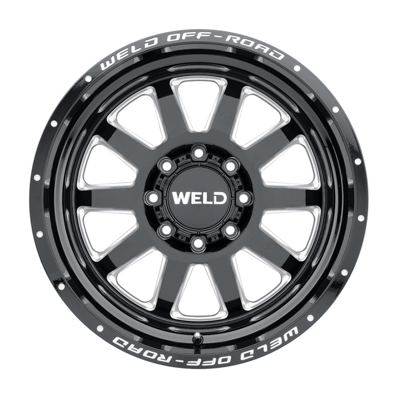 Weld Off-Road 18x9 Stealth 8x170 ET00 BS 5.01 Gloss BLK MIL 125.1 - Graveyard Performance