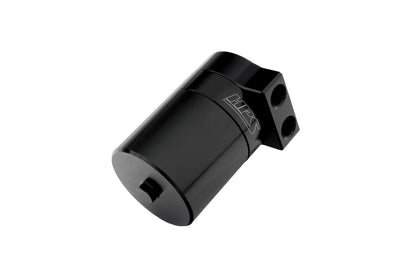 HPS Performance Billet Aluminum Oil Catch Can Kit, Black, 860-005WB