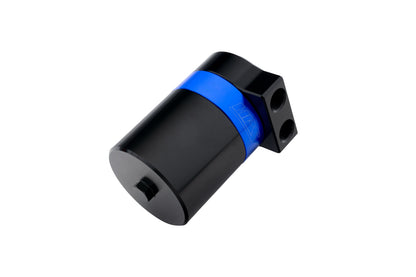 HPS Performance Billet Aluminum Oil Catch Can Kit, Blue, 860-007BL