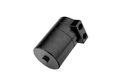 HPS Performance Billet Aluminum Oil Catch Can Kit, Black, 860-007WB