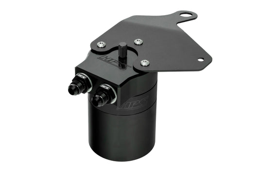 HPS Performance Billet Aluminum Oil Catch Can Kit Black 860-011WB