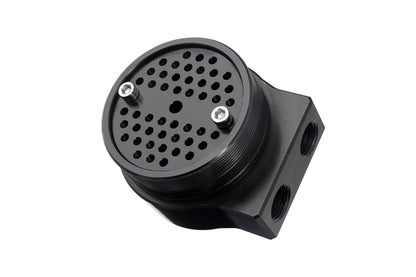HPS Performance Billet Aluminum Oil Catch Can Kit, Black, 860-011WB