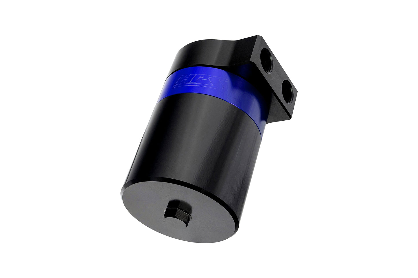 HPS Performance Billet Aluminum Oil Catch Can Kit, Blue, 860-014BL