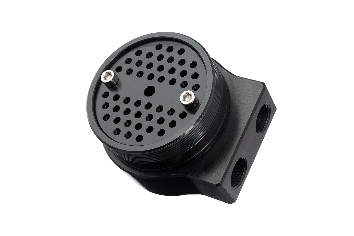 HPS Performance Billet Aluminum Oil Catch Can Kit, Black, 860-019WB