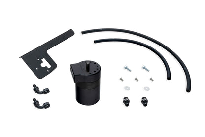 HPS Performance Billet Aluminum Oil Catch Can Kit, Black, 860-021WB