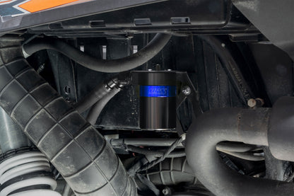 HPS Performance Billet Aluminum Oil Catch Can Kit, Blue, 860-023BL