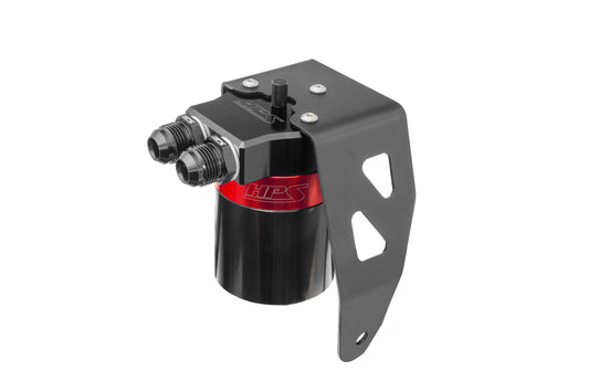 HPS Performance Billet Aluminum Oil Catch Can Kit Red 860-024
