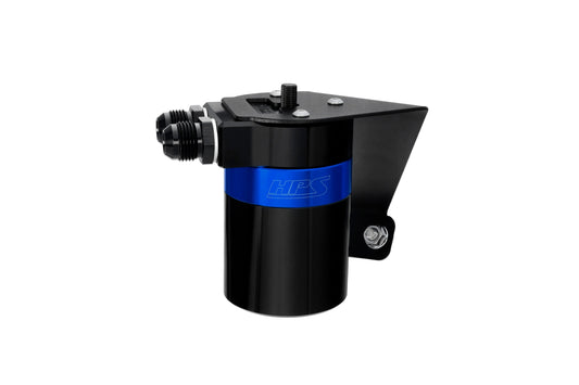 HPS Performance Billet Aluminum Oil Catch Can Kit Blue 860-026BL