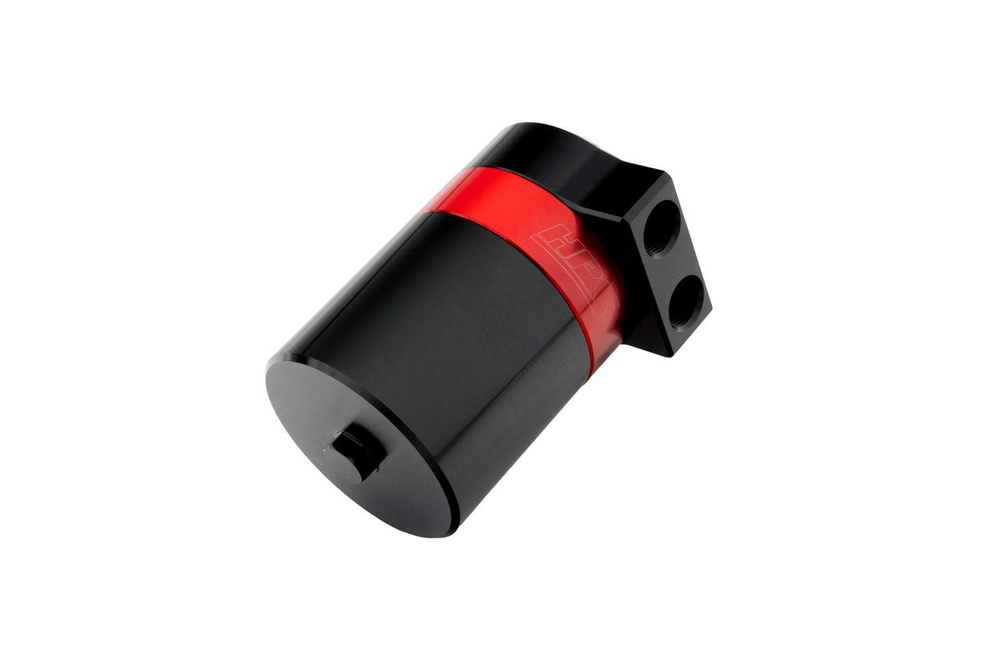 HPS Performance Billet Aluminum Oil Catch Can Kit, Red, 860-027