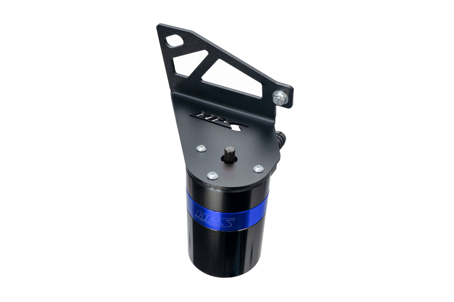 HPS Performance Billet Aluminum Oil Catch Can Kit, Blue, 860-028BL