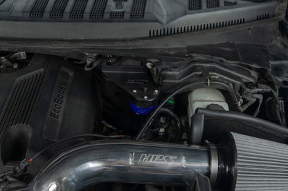 HPS Performance Billet Aluminum Oil Catch Can Kit, Blue, 860-028BL