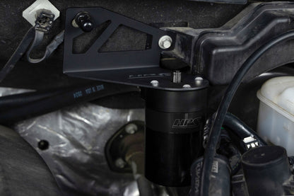 HPS Performance Billet Aluminum Oil Catch Can Kit, Black, 860-028WB
