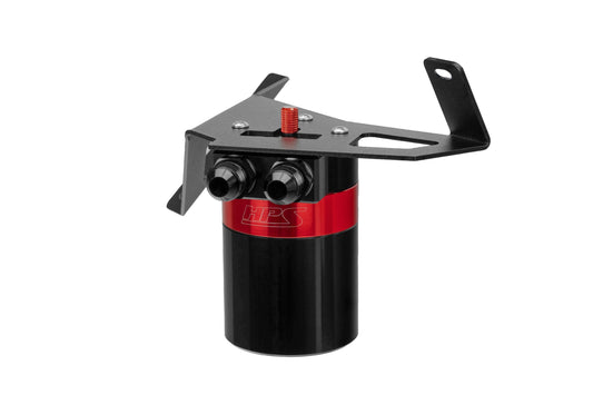 HPS Performance Billet Aluminum Oil Catch Can Kit Red 860-029