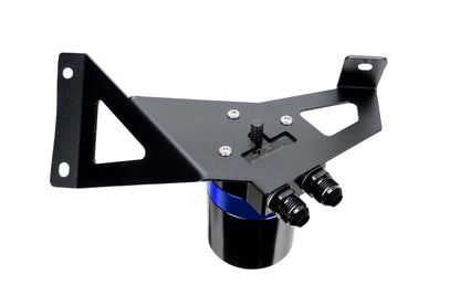 HPS Performance Billet Aluminum Oil Catch Can Kit, Blue, 860-029BL