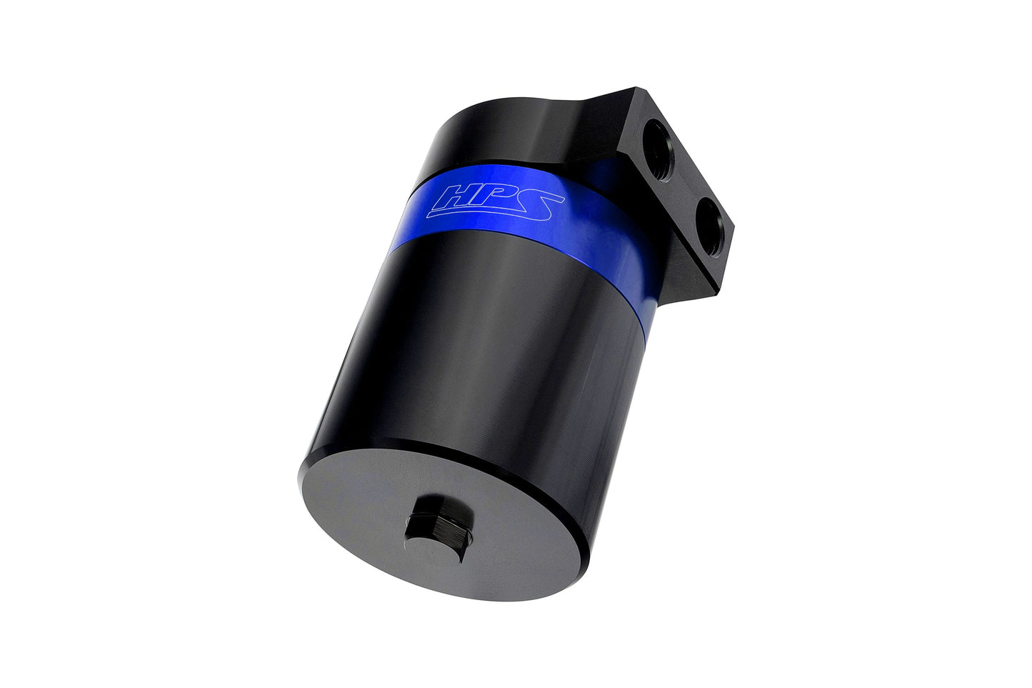 HPS Performance Billet Aluminum Oil Catch Can Kit, Blue, 860-029BL
