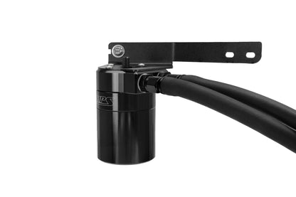 HPS Performance Billet Aluminum Oil Catch Can Kit, Black, 860-031WB