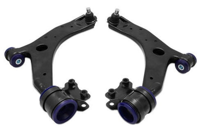 SuperPro 2004 Mazda 3 i Front Lower Control Arm Set w/ Bushings - Graveyard Performance