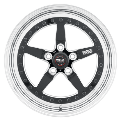 Weld Weldstar 17x5 / 5x4.75 BP / 2.2in. BS Black Wheel - High Pad - Graveyard Performance