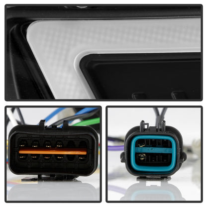 Spyder 08-17 Mitsubishi Lancer EVO 10 Projector Headlights - Black (PRO-YD-ML08V2HIDSI-SEQ-BK)