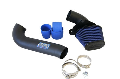 BBK 86-93 Mustang 5.0 Cold Air Intake Kit - Fenderwell Style - Blackout Finish - Graveyard Performance