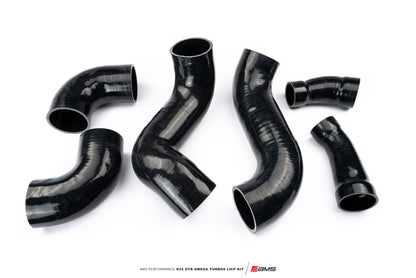 AMS Performance 2009+ Nissan GTR R35 OMEGA Turbo Kit 3in Lower Intercooler Pipes (OMEGA 11) - Graveyard Performance