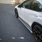 JDMuscle [22-25 WRX] STI Style Side Skirts-Paint Matched/Gloss Black