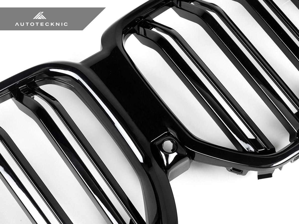 AutoTecknic Dual-Slats Gloss Black Front Grille - G06 X6 LCI - Graveyard Performance