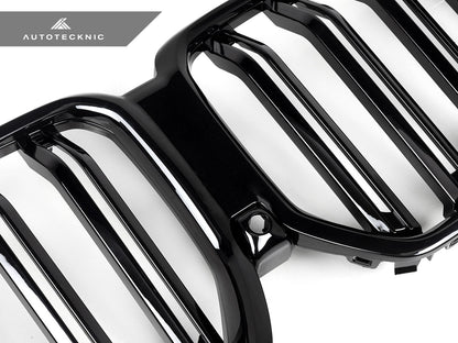 AutoTecknic Dual-Slats Gloss Black Front Grille - G06 X6 LCI - Graveyard Performance