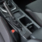 JDMuscle [22-25 WRX] P&S Series Carbon Fiber Cup Holder Trim Cover | Black Carbon Fiber/ Red Carbon Fiber