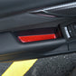 JDMuscle [22-25 WRX] P&S Series Carbon Fiber Door Pocket Covers 4 PC | Black Carbon Fiber/ Red Carbon Fiber